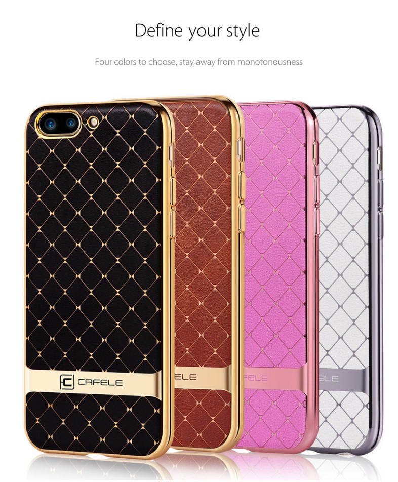 CAFELE Business Style Hourglass Pattern Back Cover for iPhone 7 Plus 5.5 inch