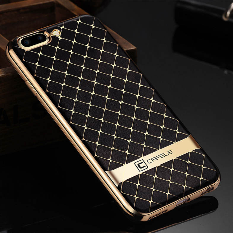 CAFELE Business Style Hourglass Pattern Back Cover for iPhone 7 Plus 5.5 inch