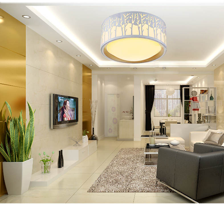 Round AC 220V 36W 2880LM SMD 5730 LED Dimmable Ceiling Light Bedroom Lamp