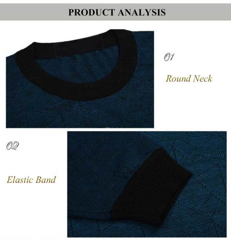 Casual Gradient Round Neck Long Sleeve Shirt for Men