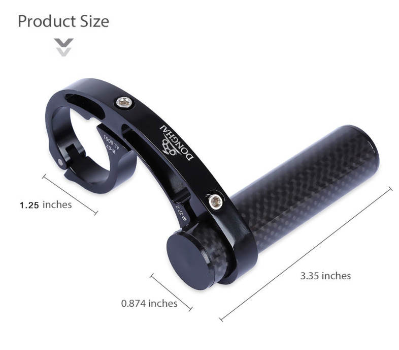 DONGHAI Outdoor MTB Bike Aluminum Alloy Handlebar Extender Mount for Lamp Bicycle Computer Flashlight Holder