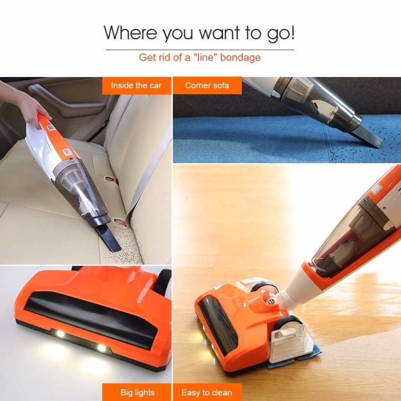 3-in-1 Vacuum Multifunctional Bagless Cordless Dust Cleaner