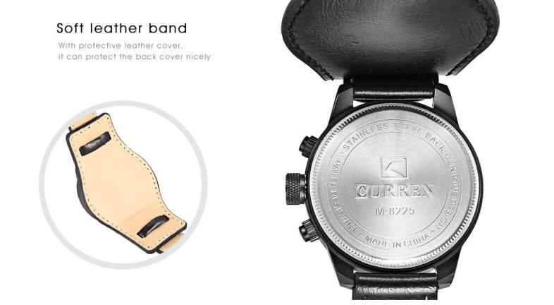CURREN 8225 Casual Decorative Sub-dial Male Quartz Watch