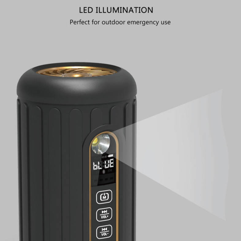 JUSTNEED P1 Bluetooth Speaker Audio Sound Stereo 6600mAh Power Supply with LED Torch