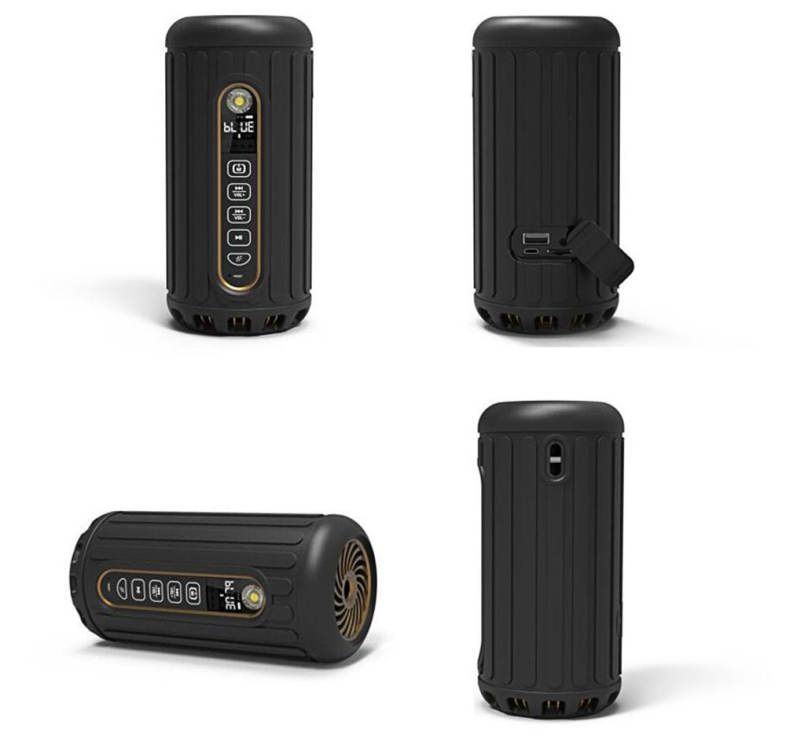 JUSTNEED P1 Bluetooth Speaker Audio Sound Stereo 6600mAh Power Supply with LED Torch