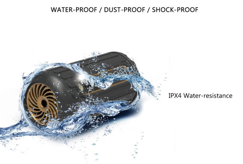 JUSTNEED P1 Bluetooth Speaker Audio Sound Stereo 6600mAh Power Supply with LED Torch