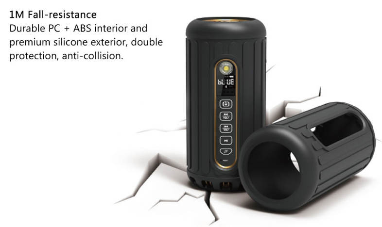 JUSTNEED P1 Bluetooth Speaker Audio Sound Stereo 6600mAh Power Supply with LED Torch