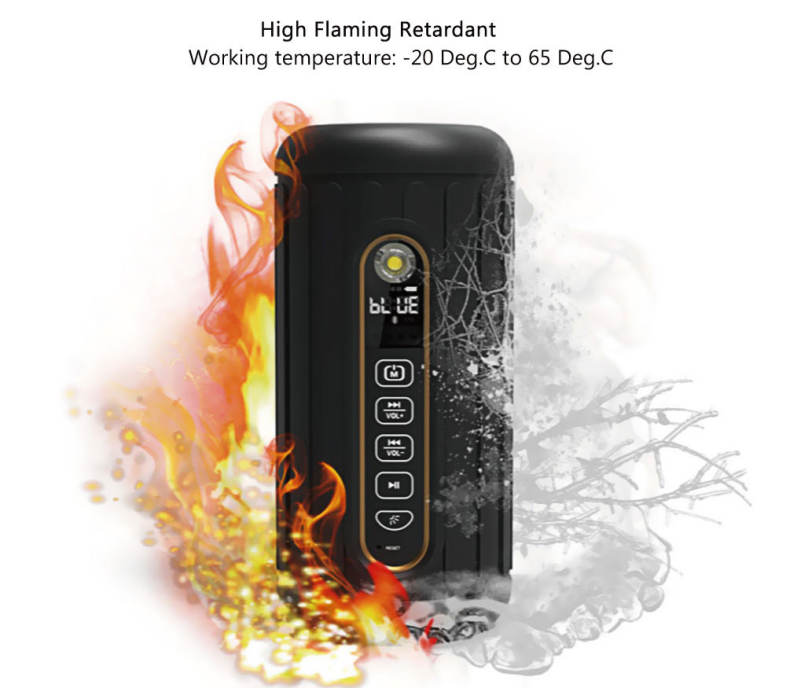JUSTNEED P1 Bluetooth Speaker Audio Sound Stereo 6600mAh Power Supply with LED Torch