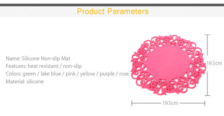 Multipurpose Silicone Hollow Non-slip Heat Resistant Mat