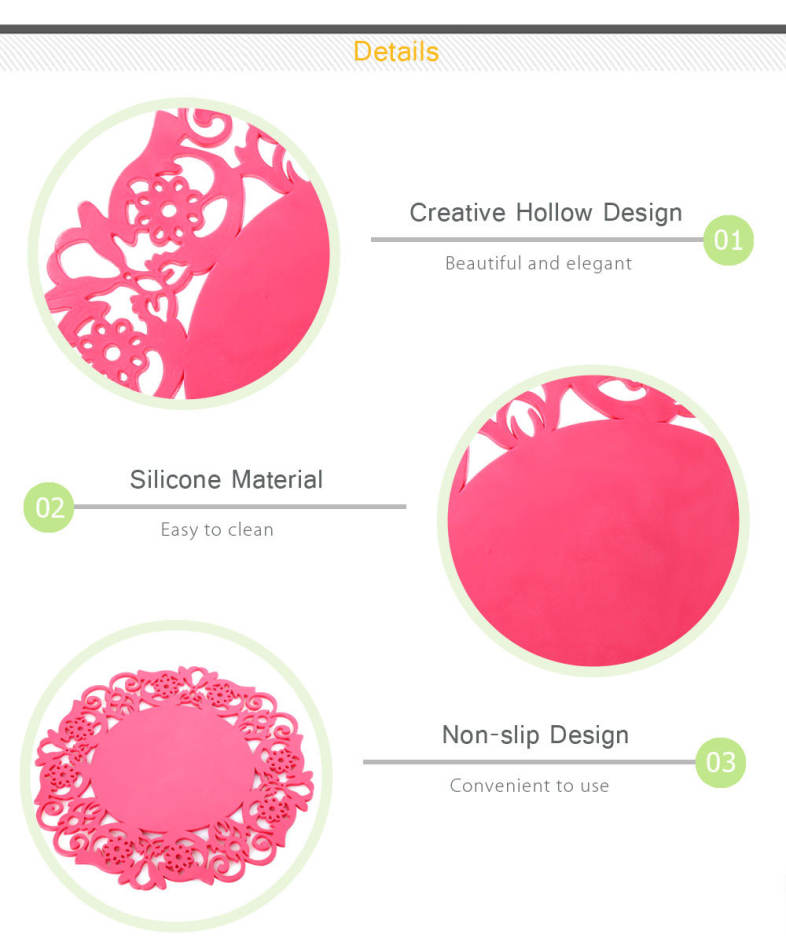 Multipurpose Silicone Hollow Non-slip Heat Resistant Mat