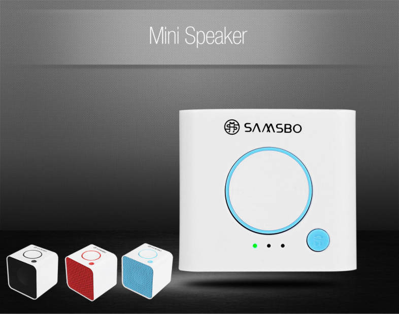 SAMSBO S168 Ultra Portable Wireless Bluetooth Square Mini Speaker