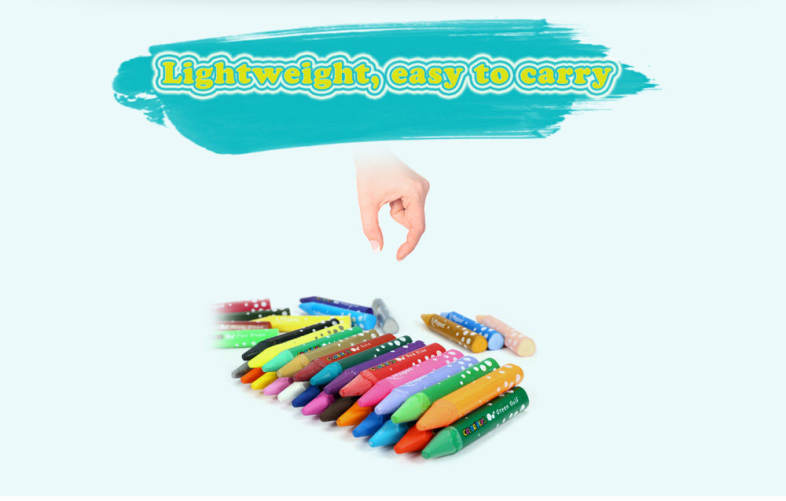 Maped 36 Colors Water Washing Colorful Triangular Rod Oil Painting Stick for Children