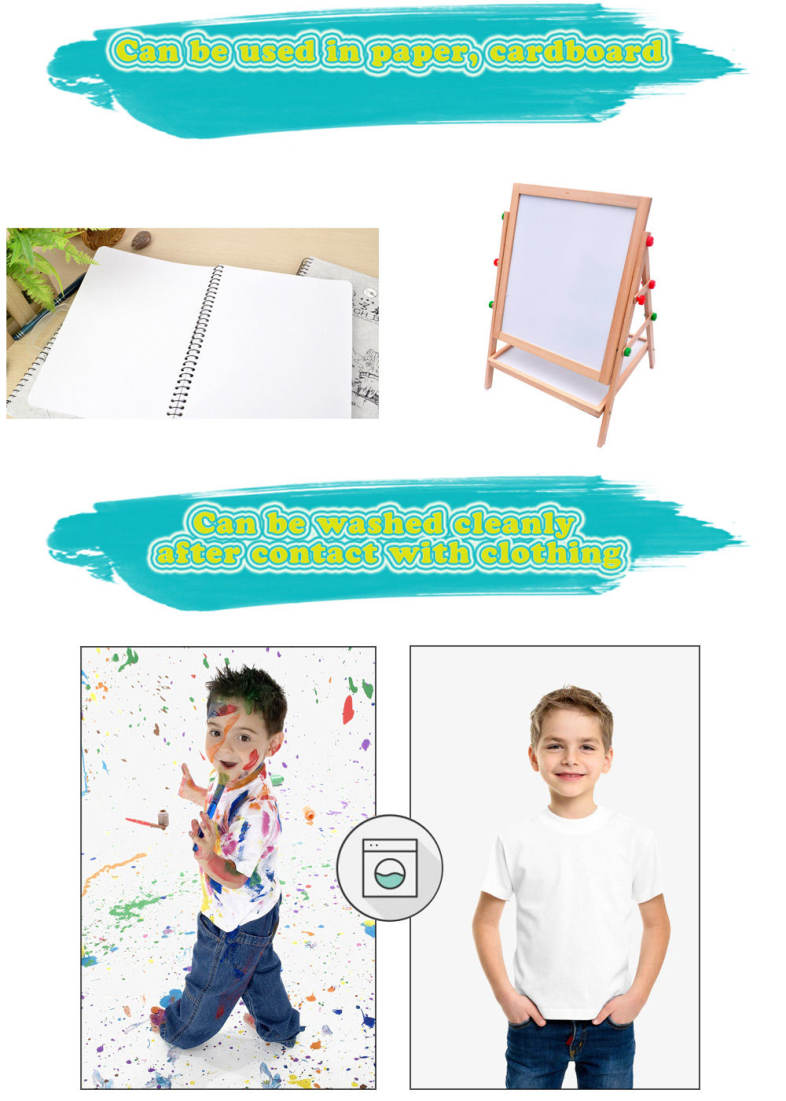 Maped 36 Colors Water Washing Colorful Triangular Rod Oil Painting Stick for Children