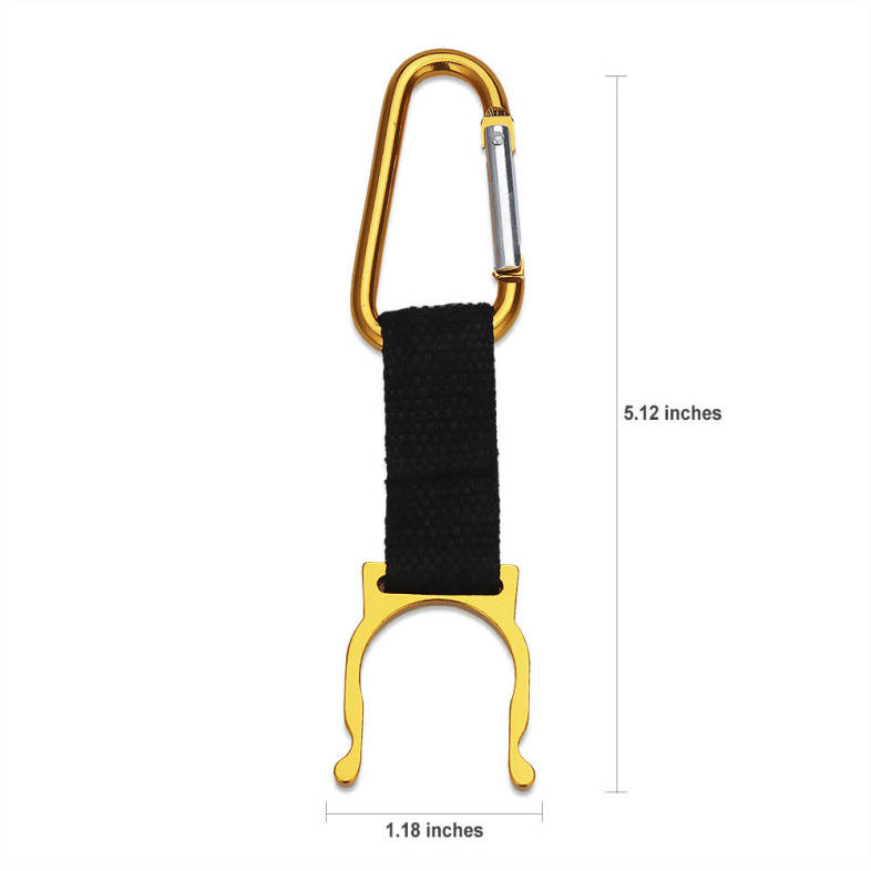 Aotu 5pcs Outdoor Water Bottle Holder Carabiner Hook Clip Buckle for Camping Hiking