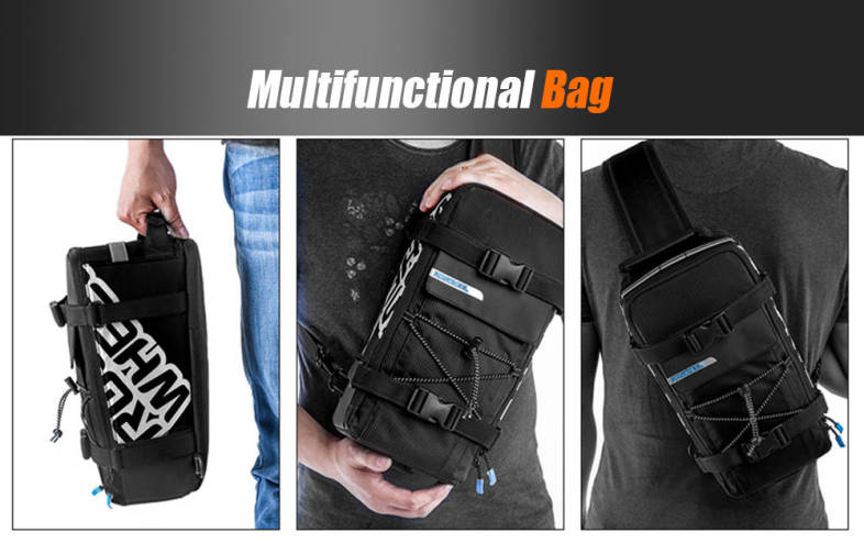 ROSWHEEL 5L Nylon Waterproof Mountain Bike Road Bicycle Bag Cycling Rear Rack Tail Seat Pannier