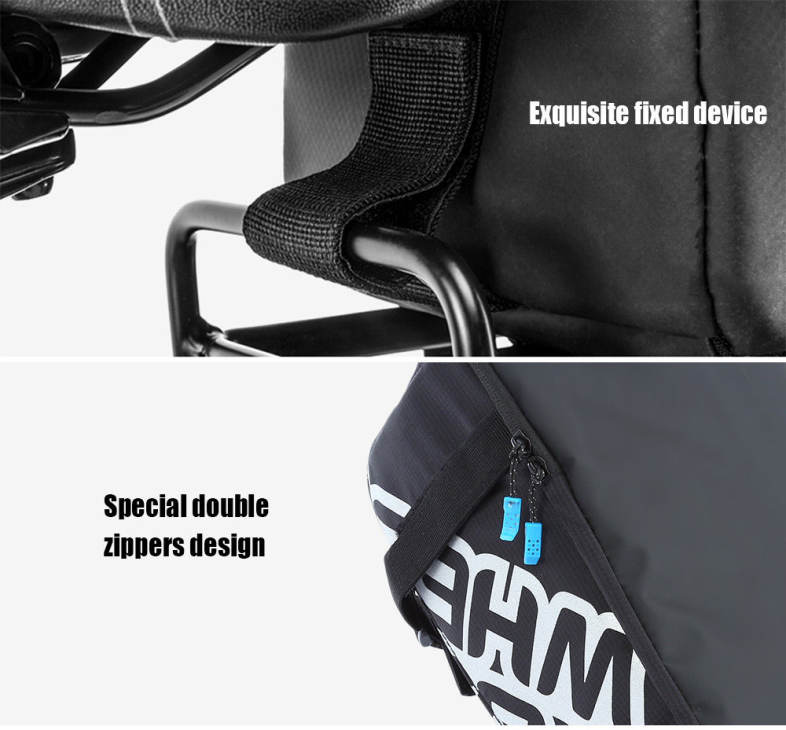 ROSWHEEL 5L Nylon Waterproof Mountain Bike Road Bicycle Bag Cycling Rear Rack Tail Seat Pannier