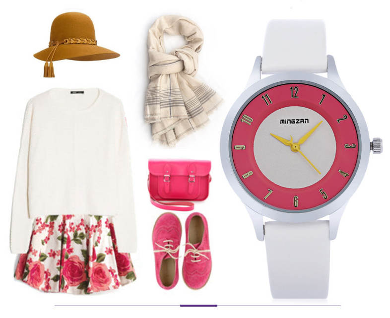 MINGZAN 6202 Women Quartz Watch Stereo Dial Leather Band Female Wristwatch MINGZAN 6202 Women Quartz Watch Stereo Dial Leather Band Female Wristwatch