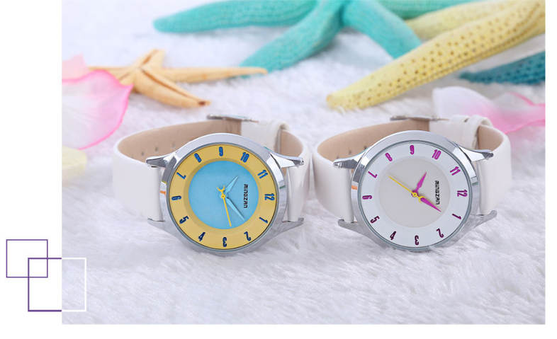 MINGZAN 6202 Women Quartz Watch Stereo Dial Leather Band Female Wristwatch MINGZAN 6202 Women Quartz Watch Stereo Dial Leather Band Female Wristwatch