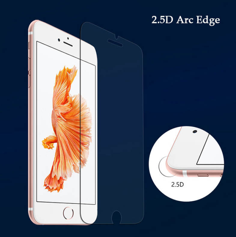 Gocomma Tempered Glass Screen Protective Film for iPhone 7 0.26mm 2.5D 9H Explosion-proof Protector
