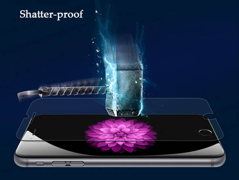 Gocomma Tempered Glass Screen Protective Film for iPhone 7 0.26mm 2.5D 9H Explosion-proof Protector