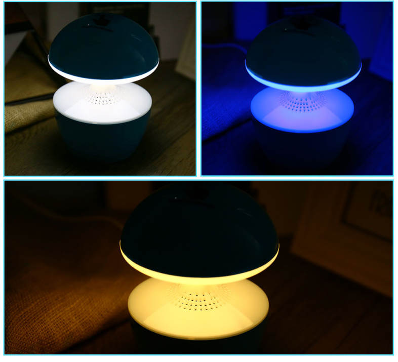 T10 5W Creative USB Powered LED Night Light Touch Dimmable Table Lamp with Speaker