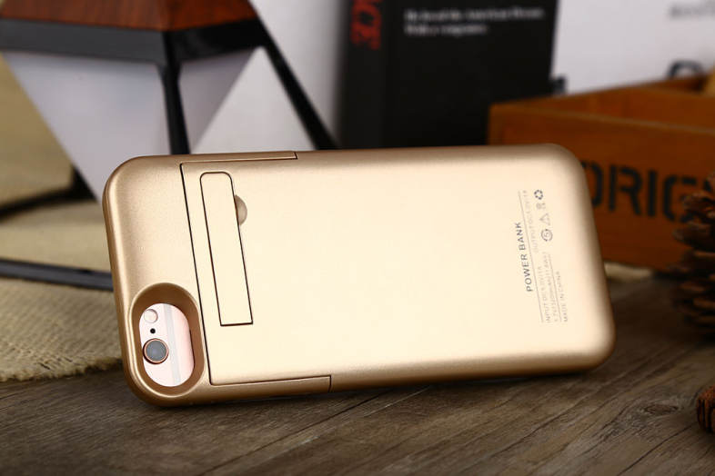 3200mAh External Battery Power Bank Charger Cover with Kickstand for iPhone 6 / 6S / 7 4.7 inch