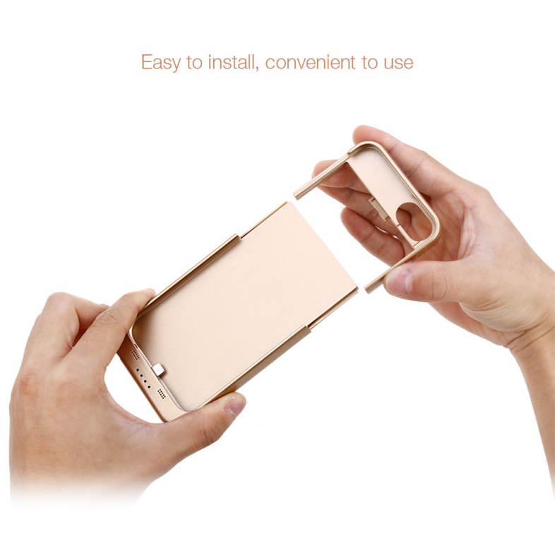 3200mAh External Battery Power Bank Charger Cover with Kickstand for iPhone 6 / 6S / 7 4.7 inch