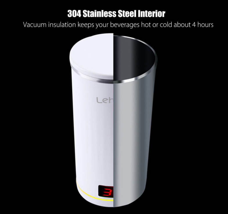 Lehoo JXKJ - WD 350ML Stainless Steel Intelligent Temperature Display Water Cup