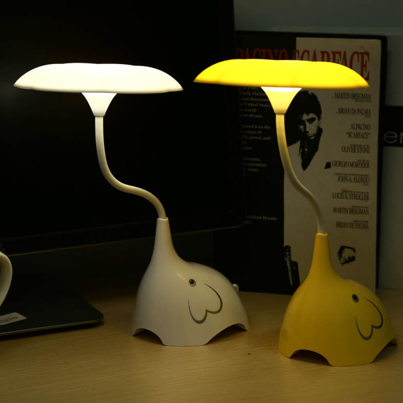 YouOKLight Cute Elephant DC 5V 0.8W LED Desk Lamp Eye-protection Touch Control 3 Dimmable Levels Night Light