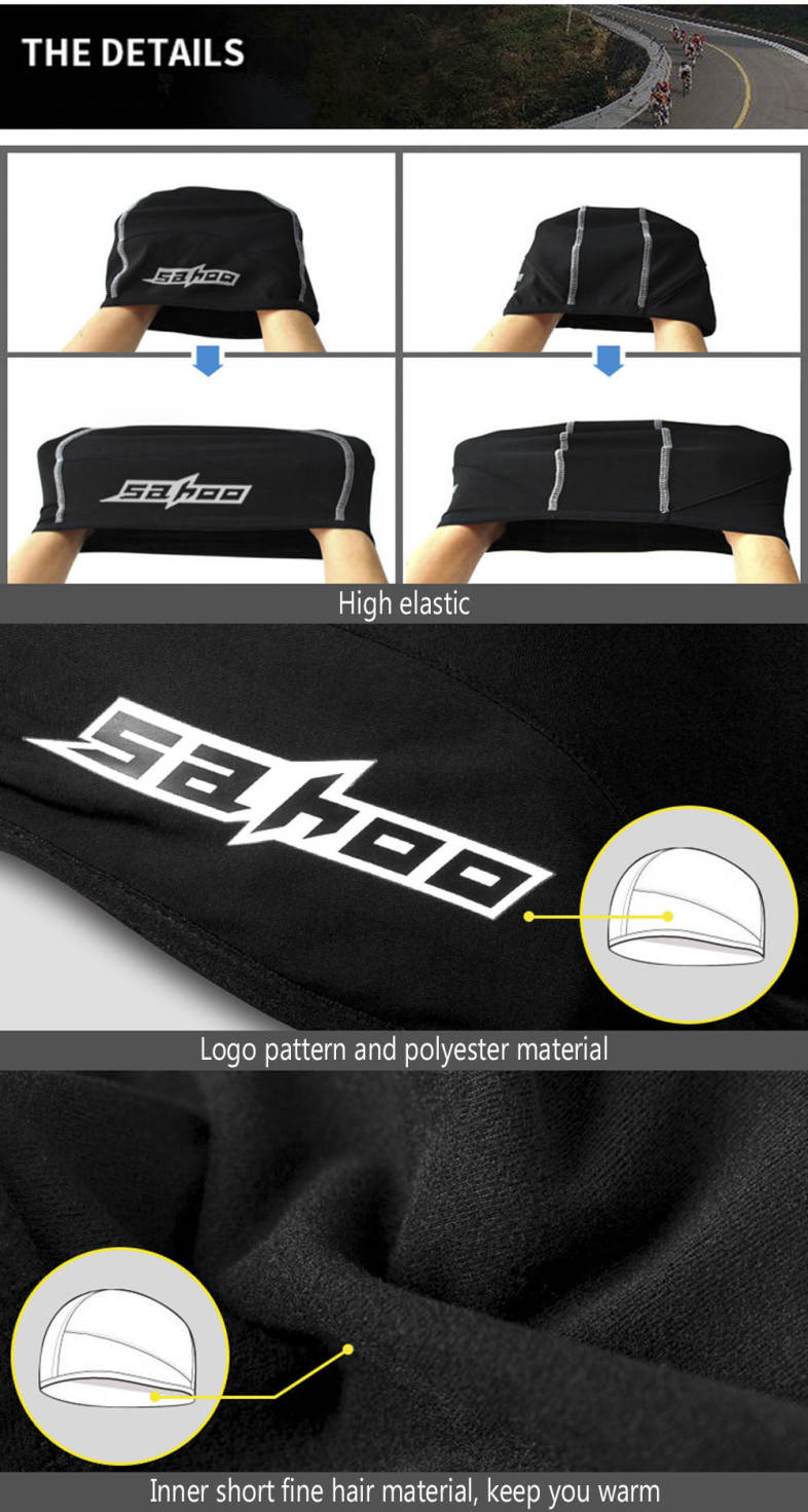 SAHOO Outdoor Sport Skiing Motorcycle Bicycle Bike Windproof Skull Helmet Cap Cycling Hat for Men Women