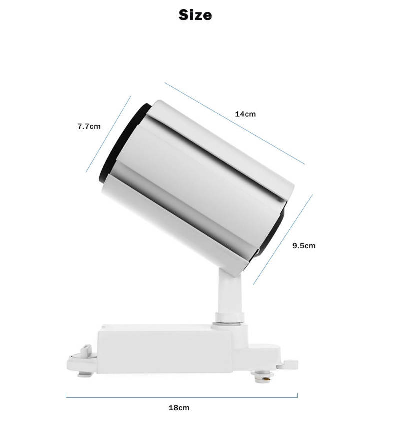 AC 85 - 265V 20W 1800LM COB LED Spotlight Track Lamp Clothing Store Ceiling Wall Light