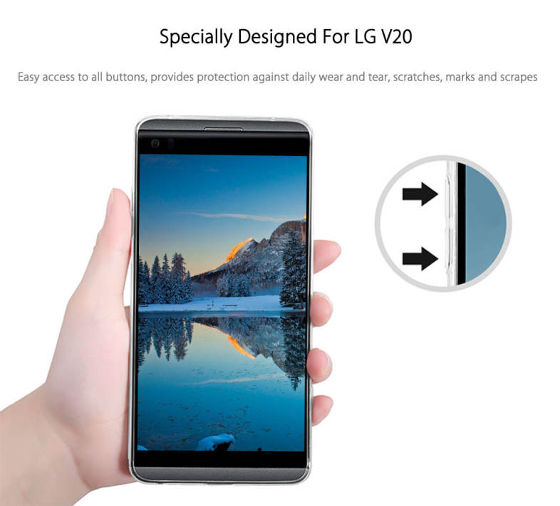 NILLKIN Natural Series Soft TPU Transparent Protective Skin for LG V20