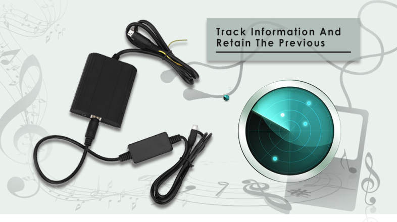 WT - IP5 Car Charger Adapter for Volvo SC Vehicle MP3 Player Digital CD Box