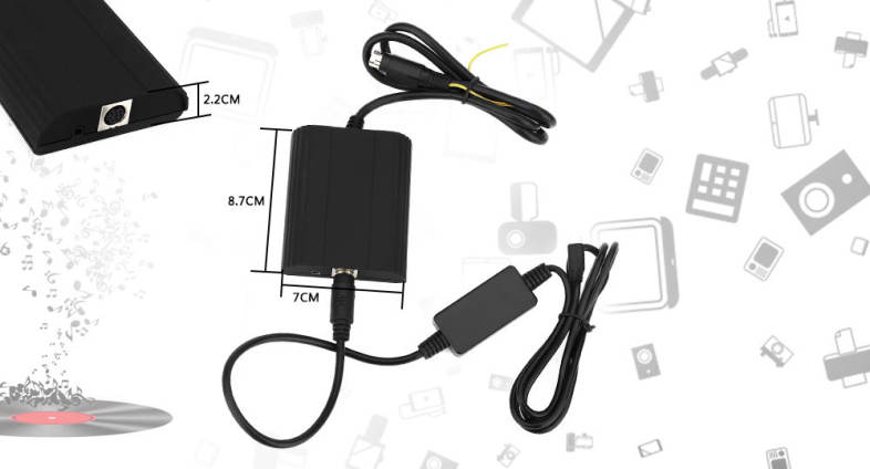 WT - IP5 Car Charger Adapter for Volvo SC Vehicle MP3 Player Digital CD Box