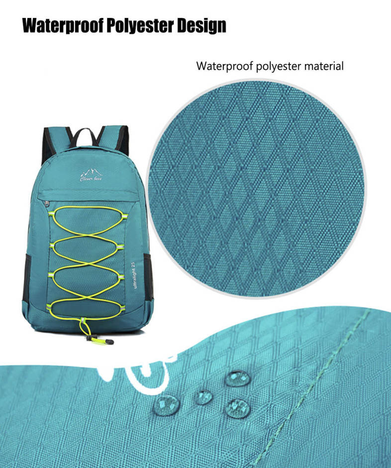 CLEVERBEES Outdoor Waterproof Foldable Hiking Running Backpack