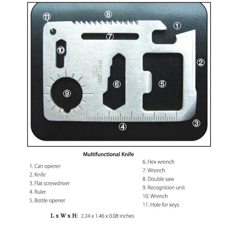 Aotu AT9016 Outdoor Emergency Multifunctional Combination Tools Kit