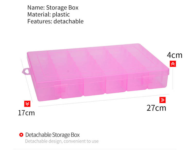 Detachable 36 Compartments Multifunctional Plastic Storage Box