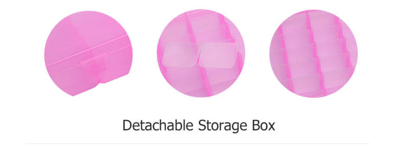 Detachable 36 Compartments Multifunctional Plastic Storage Box