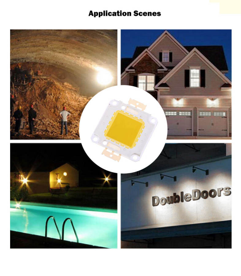 AC 85 - 265V 50W 4800LM LED SMD Chip Bulb Bead with Waterproof Driver Supply