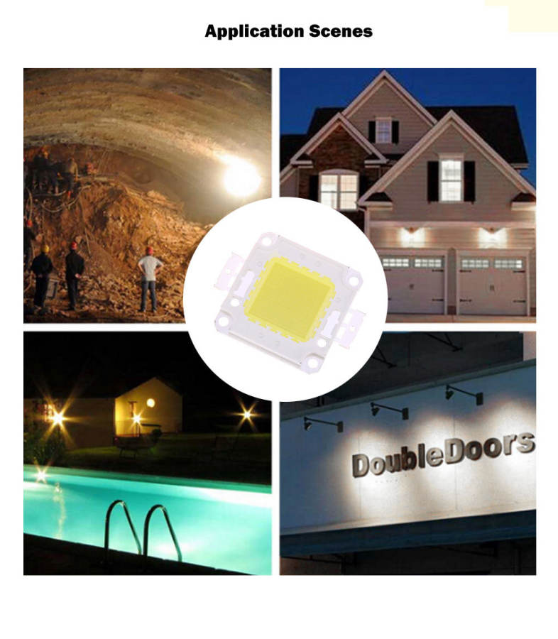 AC 85 - 265V 50W 8000LM LED SMD Chip Bulb Bead with Waterproof Driver Supply
