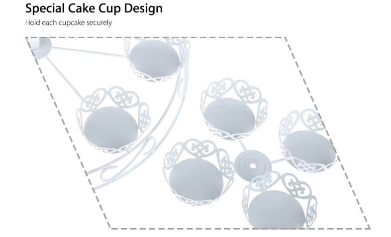 Christmas Tree Shape Metal 3 Tiers 12 Cups Cupcake Stand for Birthday Party Dessert Display