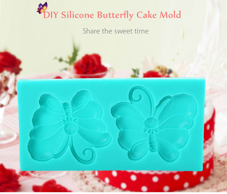 DIY Silicone Butterfly Fondant Cake Mold Decorating Tool