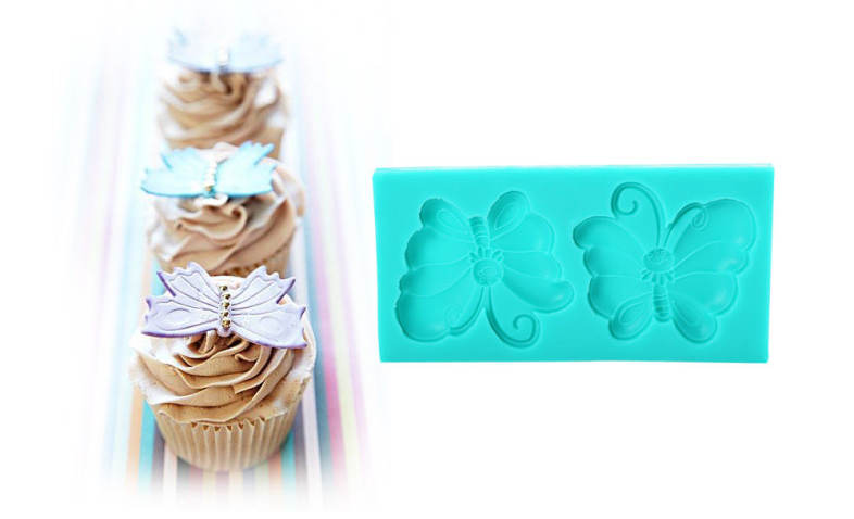 DIY Silicone Butterfly Fondant Cake Mold Decorating Tool