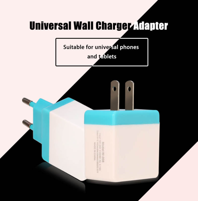 Universal Wall Charger Dual USB Output Charging Adapter