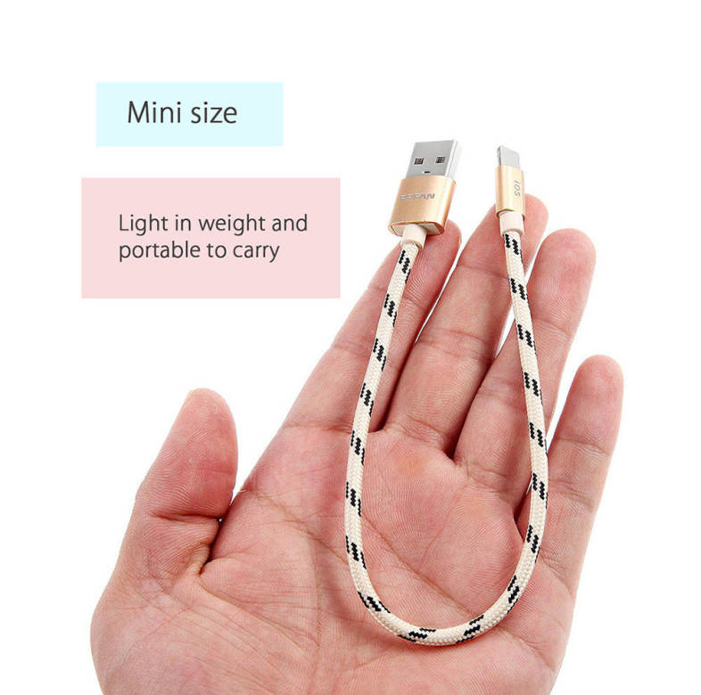 POFAN P03 2 in 1 Charge Data Transfer Cable for iPhone / Android 0.28M
