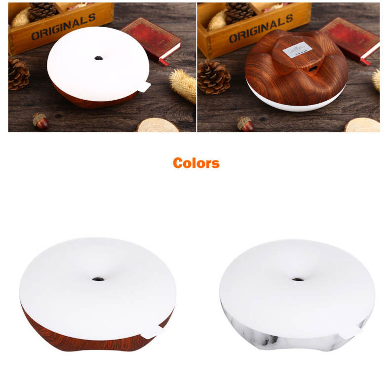 DC 5V LED Body Induction Night Light Round Dimming Bedside Lamp