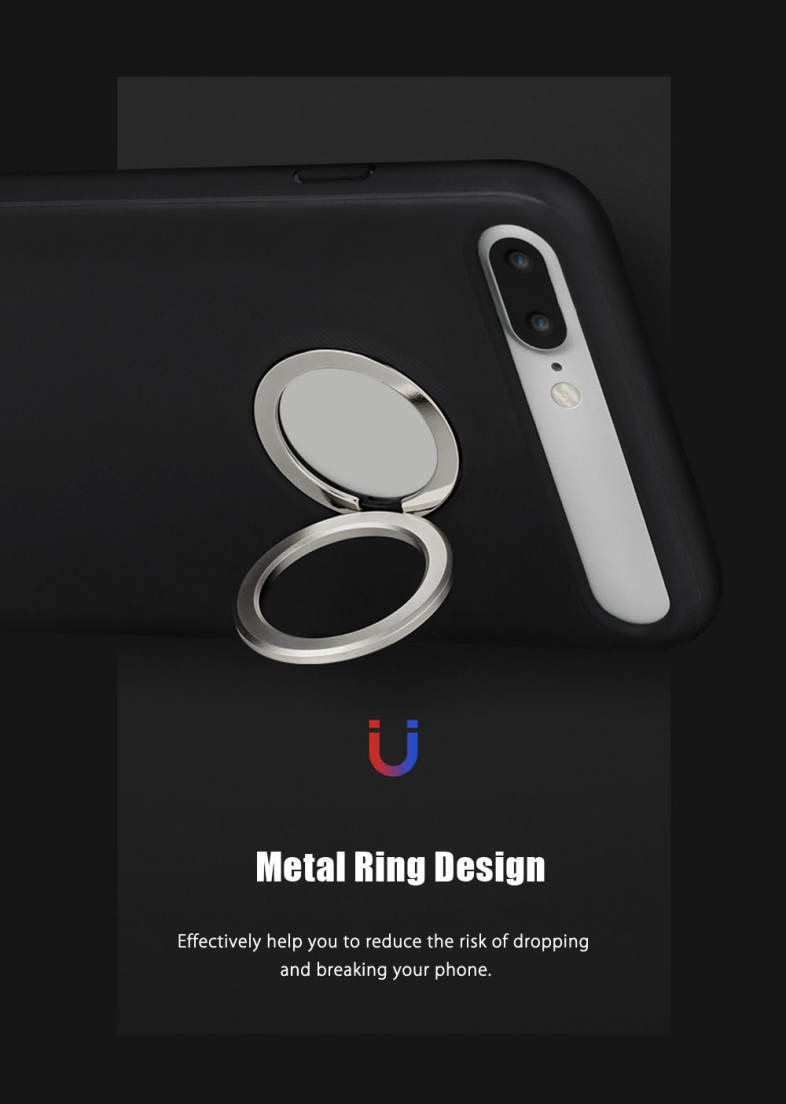 Rock M2 Magnetic Ring Kickstand Protective Phone Case for iPhone 7 Plus