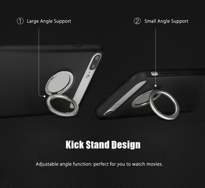Rock M2 Magnetic Ring Kickstand Protective Phone Case for iPhone 7 Plus