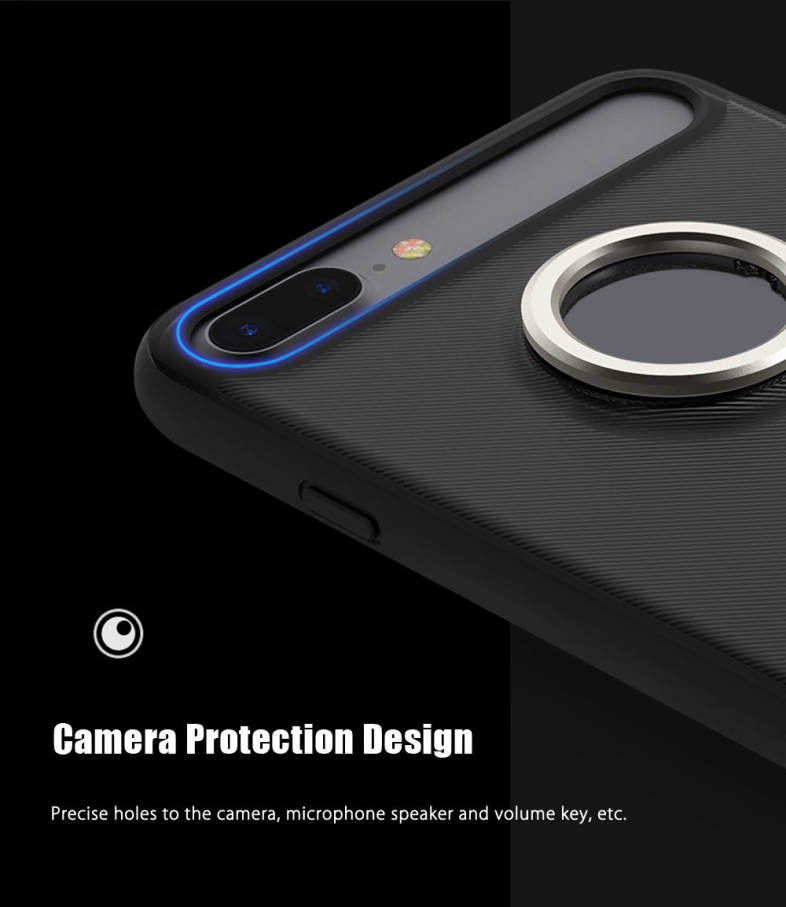 Rock M2 Magnetic Ring Kickstand Protective Phone Case for iPhone 7 Plus
