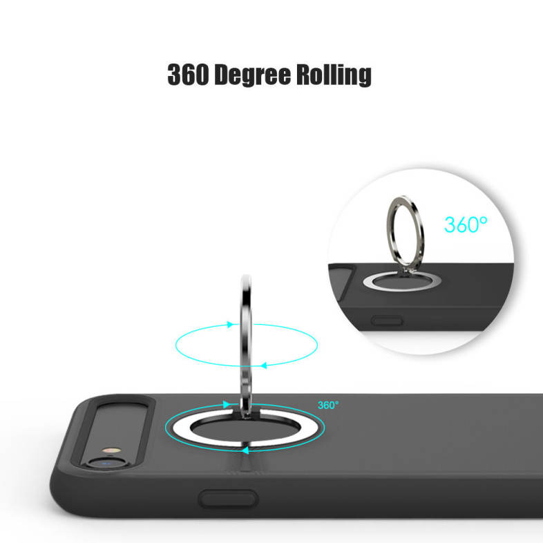 Rock M2 Magnetic Ring Kickstand Protective Phone Case for iPhone 7